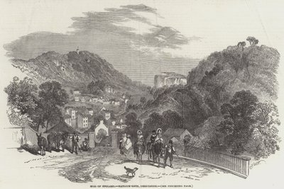 イングランドのスパ、マトロックバス、ダービーシャー 作： Myles Birket Foster